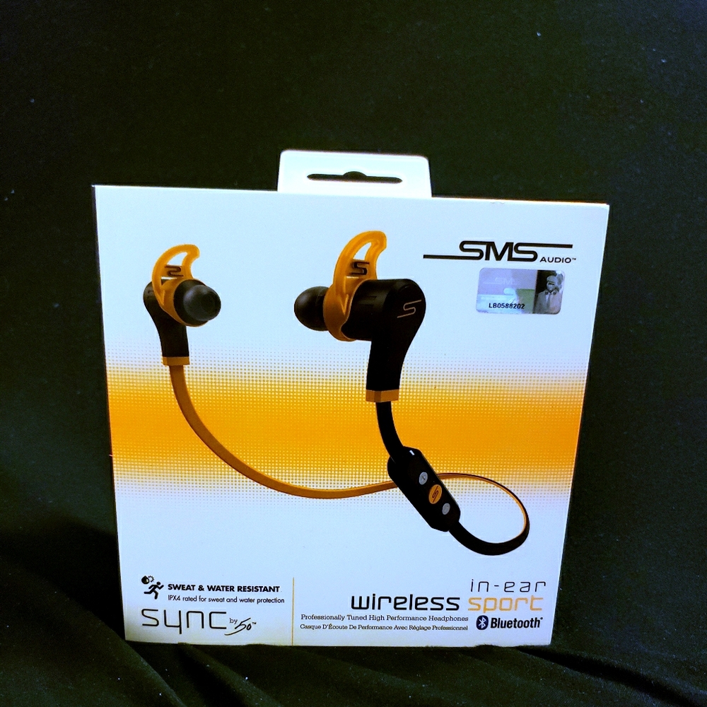 SMS AUDIO Sync By 50 - Wireless Earphones (Orange)